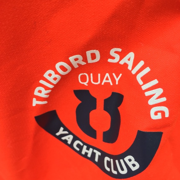 Orange Unisex Tribord Rain Jacket - Picture 3 of 3